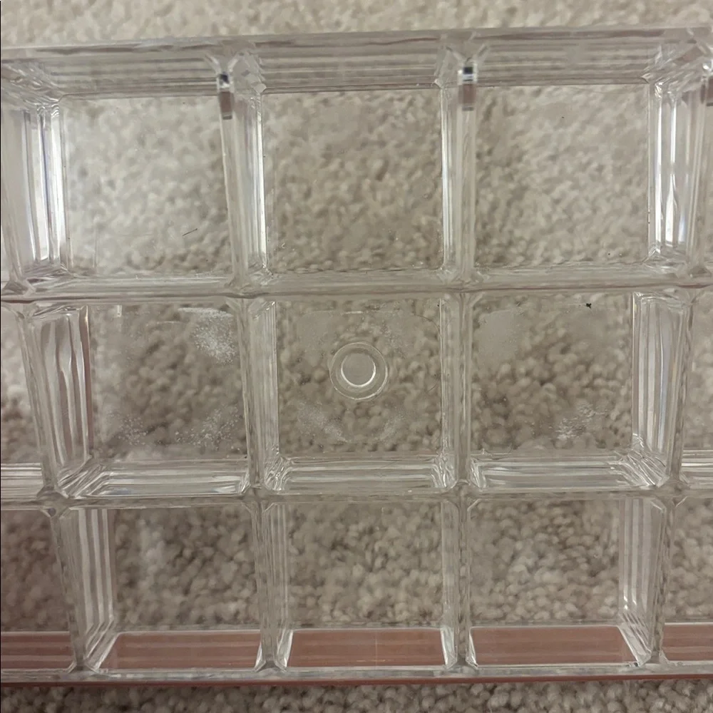 Clear and Brown Acrylic Organizer